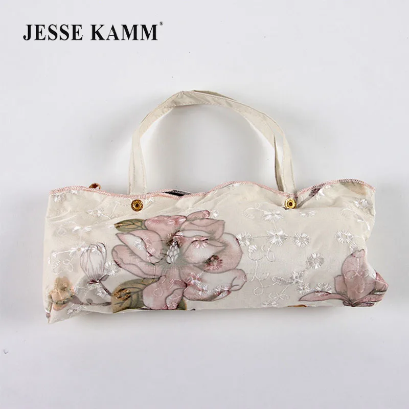 Двойной вышитый кружевной зонтик JESSE KAMM с защитой от УФ-излучения aдрагоценный