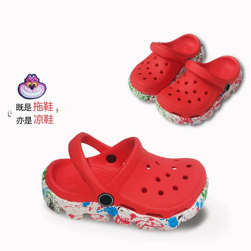 Детские быстросохнущие повседневные домашние тапочки Пляжные сандалии для