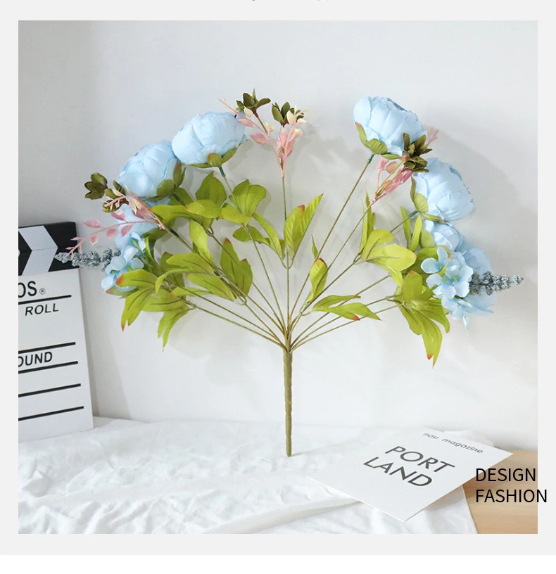 Искусственные пионы шелковые цветы искусственные украшения для стола украшение