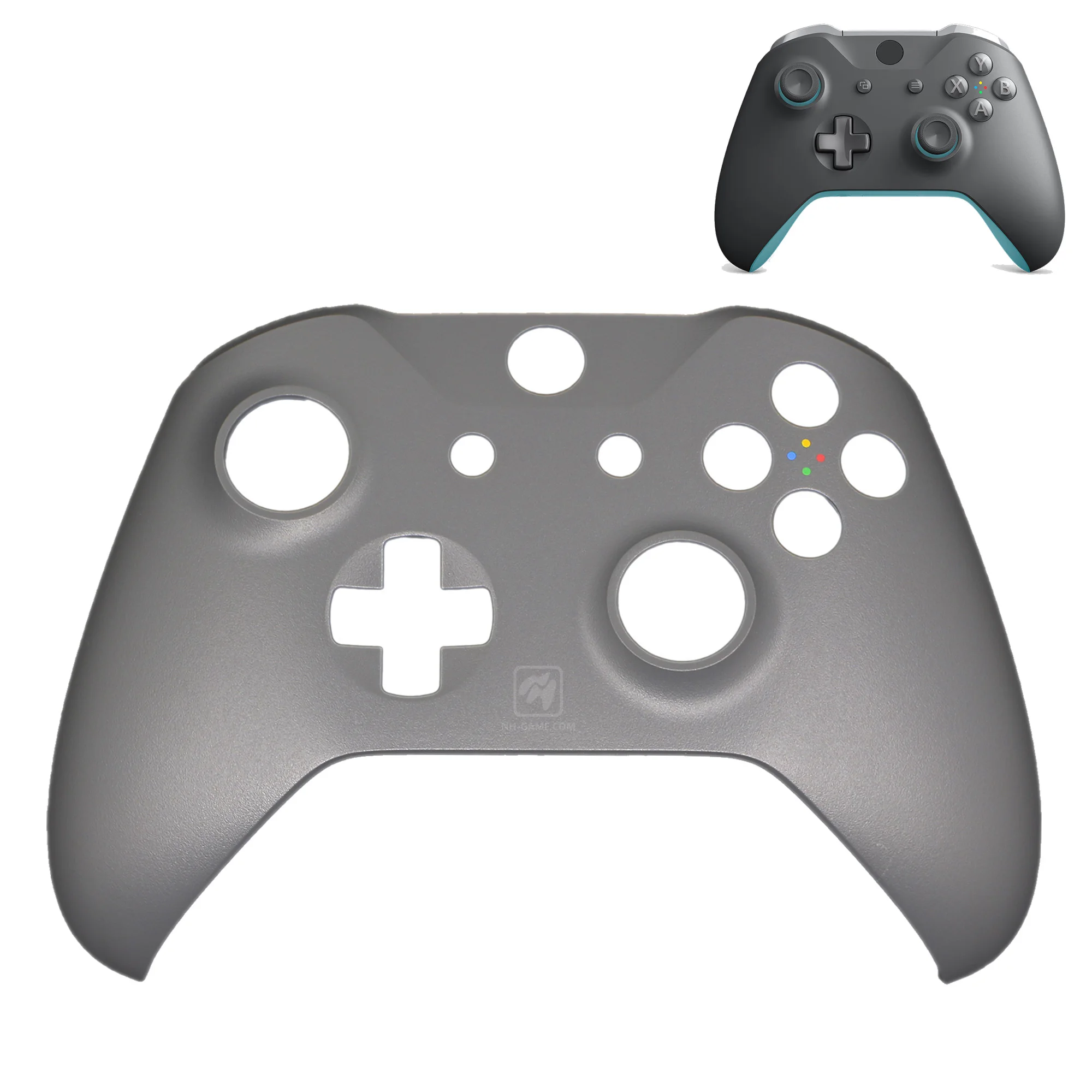 Сменный Корпус для xbox ONE S геймпад пластиковый передний верхний чехол для xbox One X Тонкий контроллер - Цвет: Grey Blue