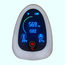 Promotion! Smart Wifi CO2 Meter Work With App,Portable Indoor Gas Smoke Sensor Meter Detector With Temperature And Humidity