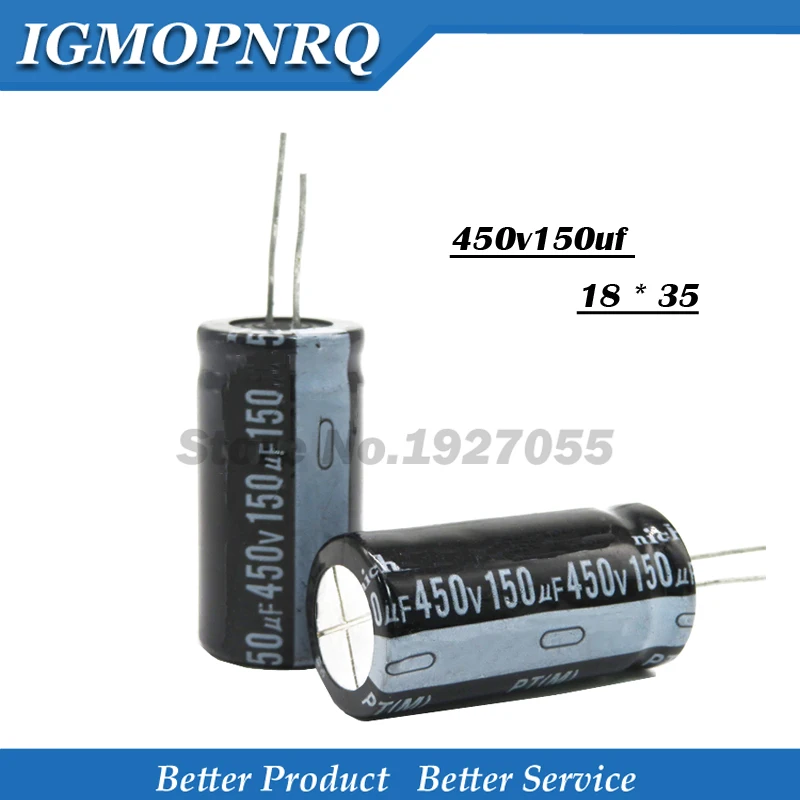 5 шт. 450v150uf 150uf450v 18*35 450v 150 мкФ 18 х 35 электролитический конденсатор с алюминиевой