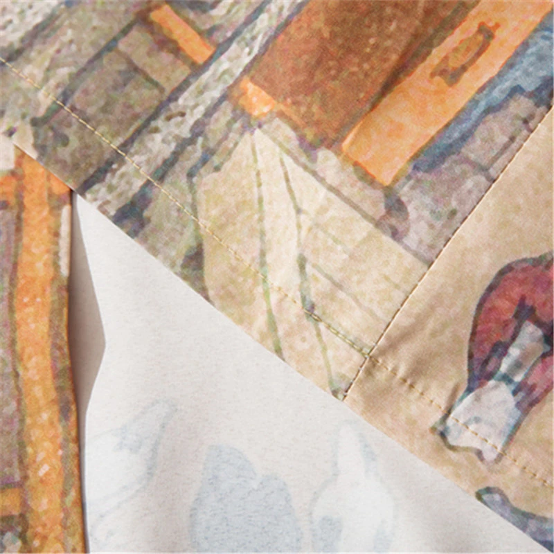 Кардиган женский/мужской с винтажным принтом традиционная рубашка в японском