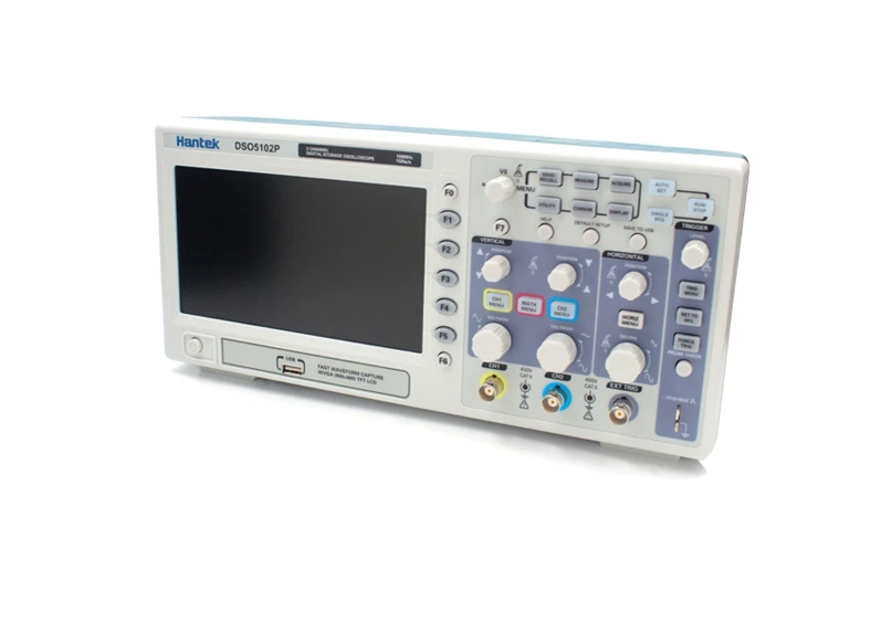 Цифровой осциллограф Hantek DSO5102P Портативный 100 МГц 2 канала 1 Гвыб/с длина записи 40K