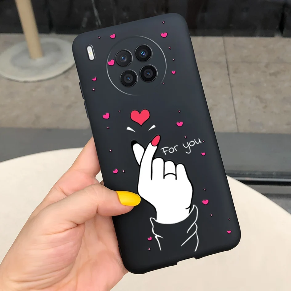 For Huawei nova 8i 4G Case Lovely Cow Pig Pets Cartoon Soft Cover Nova 2021 Coque nova8i 8 i Honor 50 Lite Housing | Мобильные