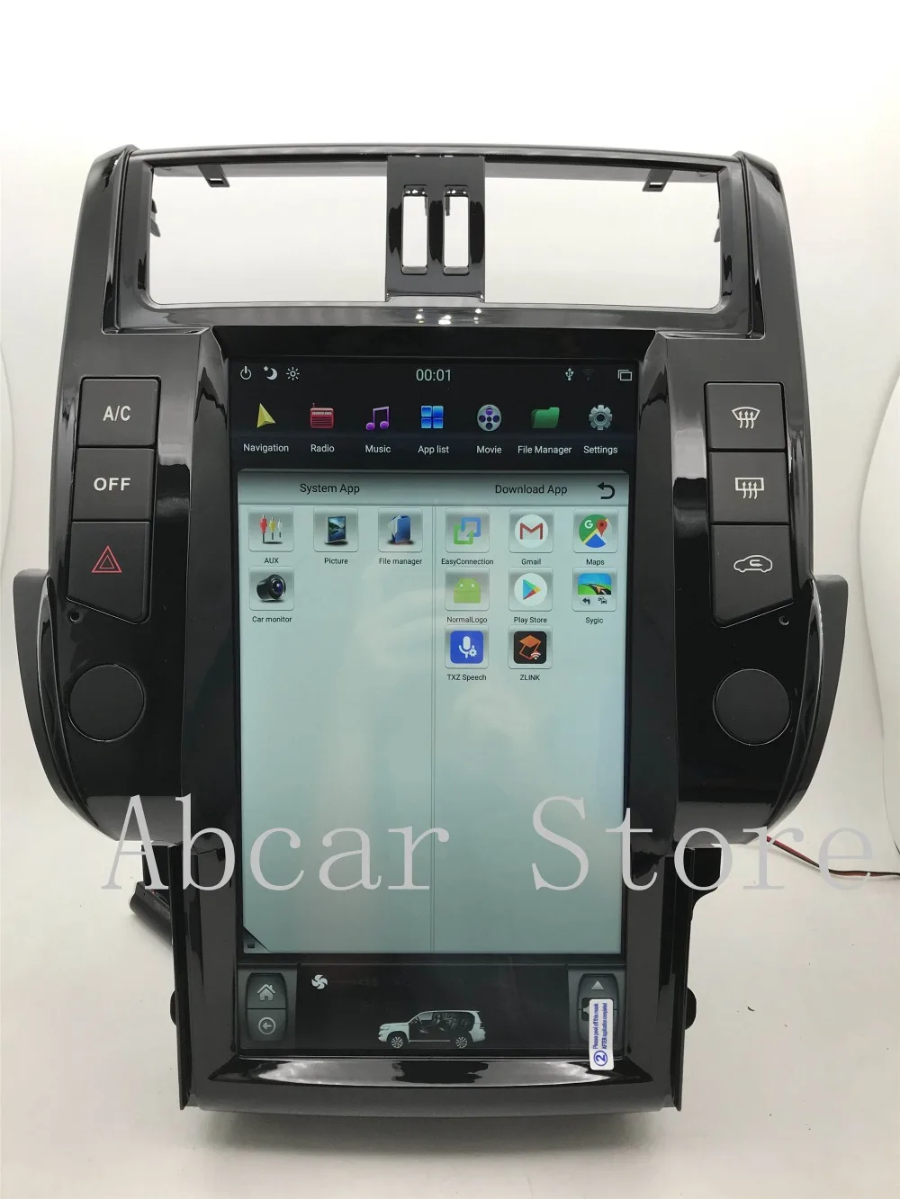 13,6 ''Tesla стиль Android 8,1 ips автомобильный dvd-плеер gps навигация для Toyota Land Cruiser Prado 150 радио