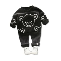 new spring autumn children thicken cotton clothes baby boy girls cartoon jacket pants 2pcssets kids fashion clothing tracksuits