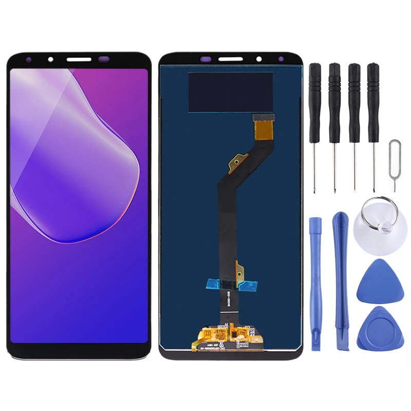 ЖК экран и дигитайзер в сборе для Tecno Infinix Hot 6 X606 (черный)|Экраны мобильных