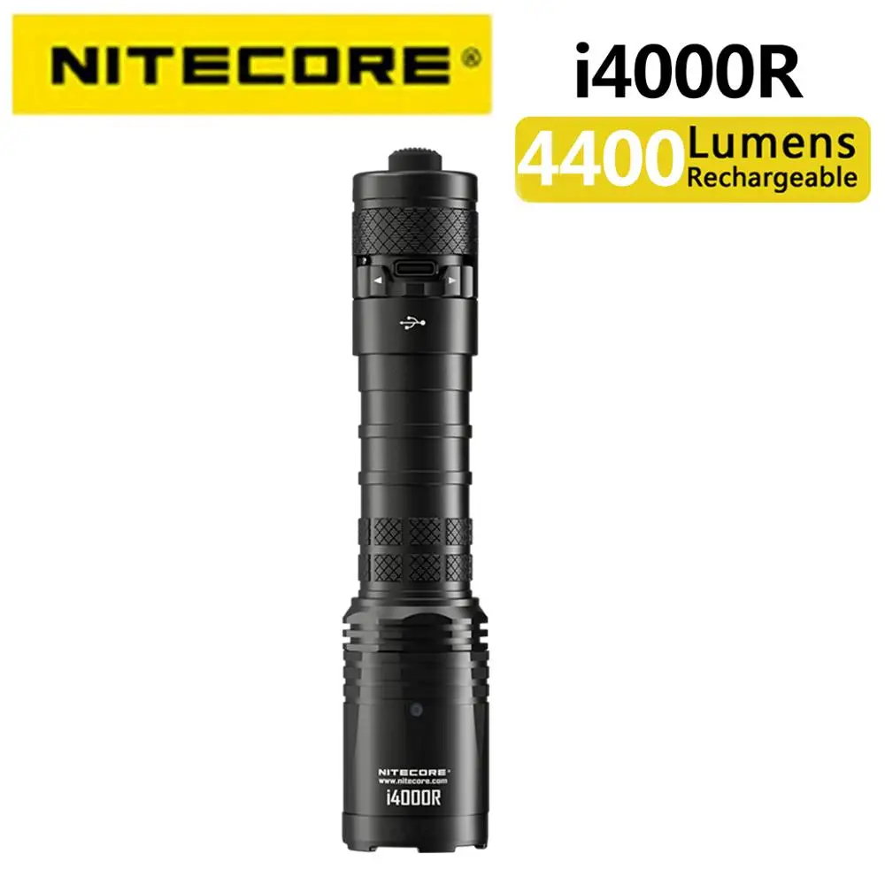 Инновационный фонарик NITECORE I4000R 4400 люмен оснащенный батареей большой емкости 21700