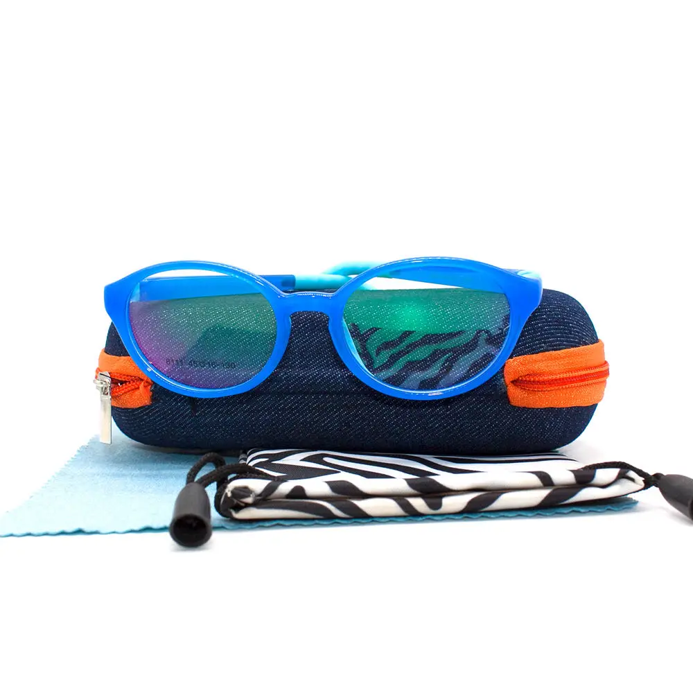 Детские мягкие силиконовые очки LuckTime детские с мягкой оправой по рецепту Tr90