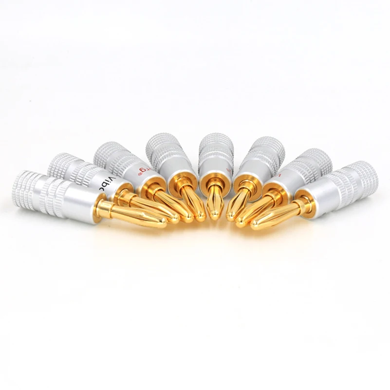 Виборг X24 шт. 4 мм штекеры банановых динамиков позолоченный винт 24 К Удлинительный