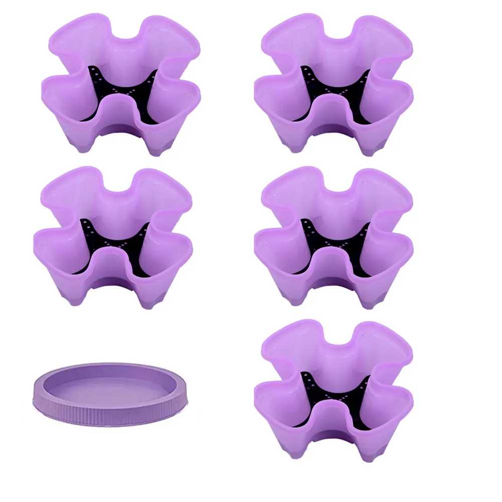 Flowepot 1 набор из 6 шт. многослойные горшок для выращивания укладки овощей дыни