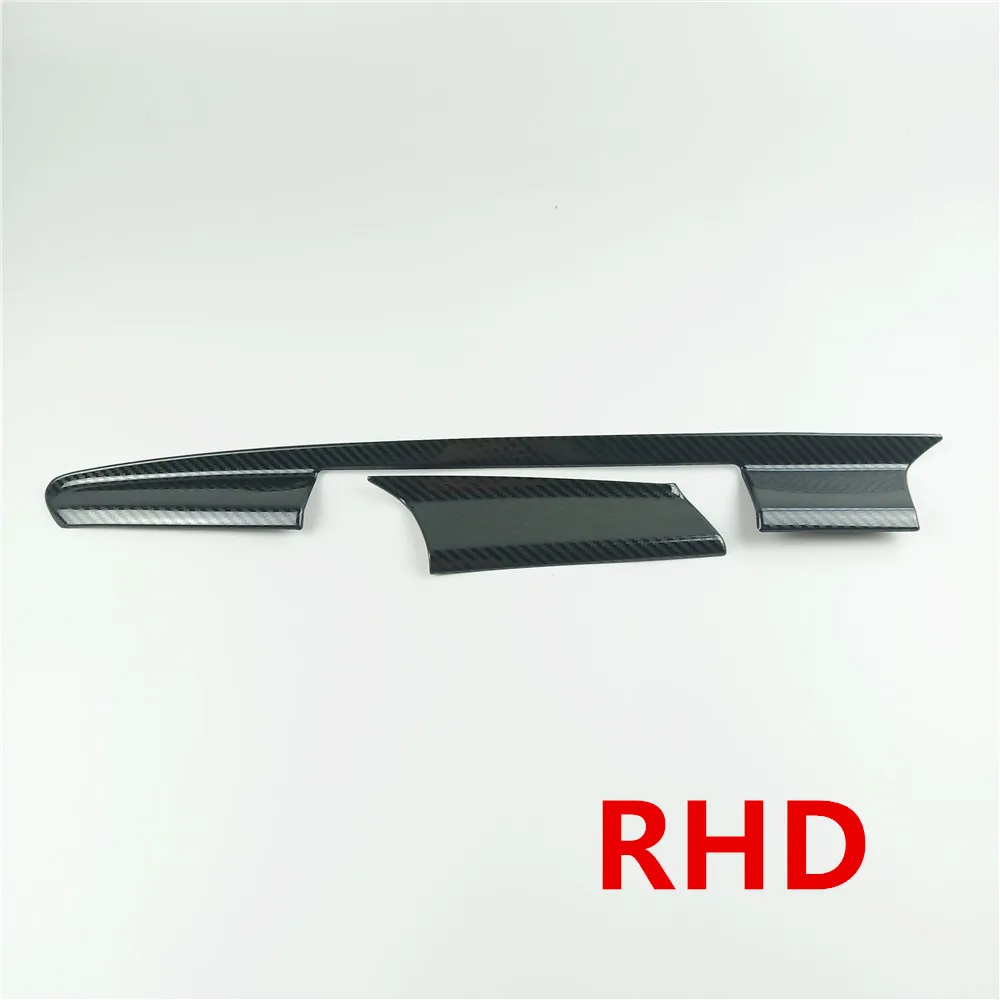 RHD carbon color Автомобильный Стайлинг из углеродного волокна, цветная центральная консоль, навигационная панель, Накладка для Audi A6 C7 A7 RHD LHD, интерьерные авто аксессуары - Название цвета: RHD carbon color