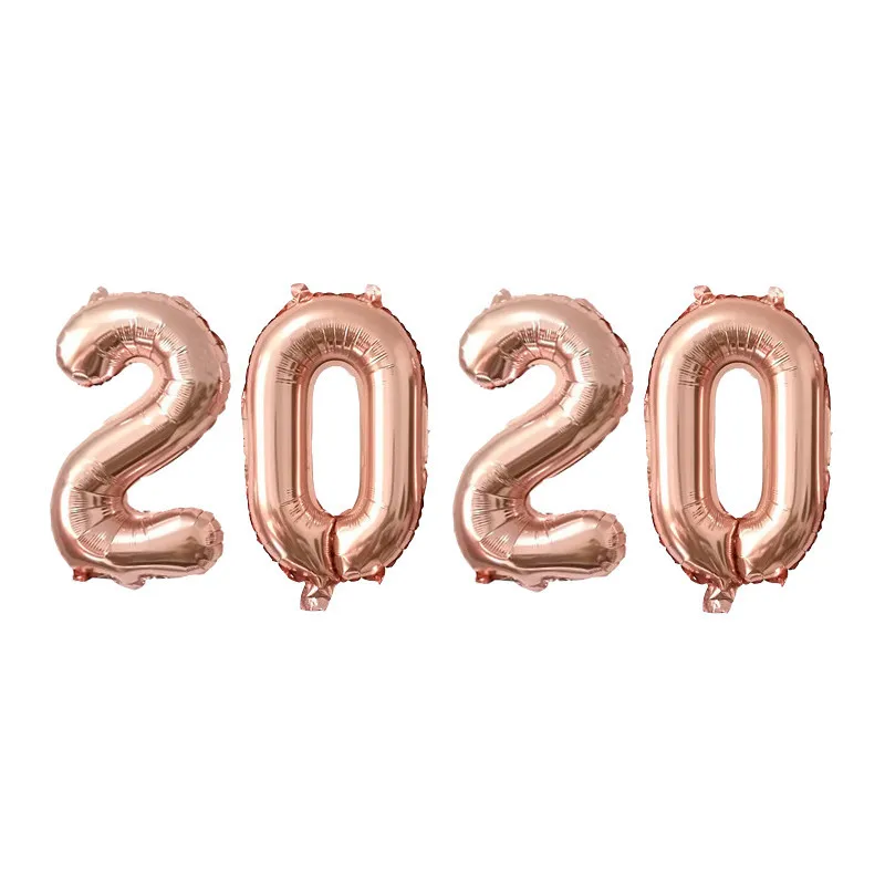 16inch rose gold 1 Набор,, вечерние шары в канун нового года, реквизит для фото, бумажный баннер, пластина, рамка, коробки, наклейки для подарков, шары, декоративные принадлежности - Цвет: 16inch rose gold