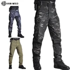 Мужские тактические брюки HAN WILD, брюки-карго, для военных, страйкбола, походов, охоты