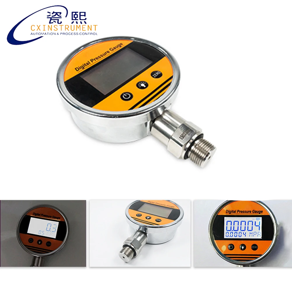 

0~100 Mpa Measuring Range LCD Display battery supply Digital pressure gauge manometer
