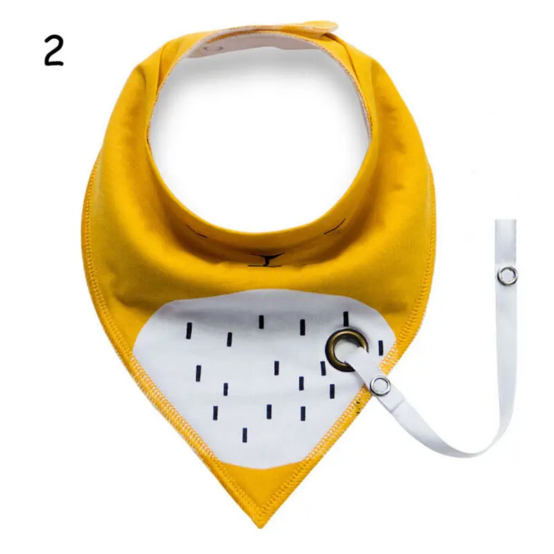 

Hot Selling Cute Baby New European and American Baby Saliva Towel Cotton Baby Triangle Towel Double Waterproof Snap Bib