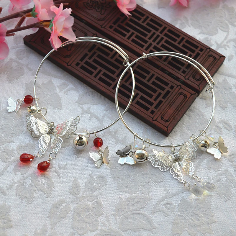 Аниме Tian Guan Ci Fu Косплей Хуа Cheng Xie Lian браслет цепочка бабочка ювелирные изделия