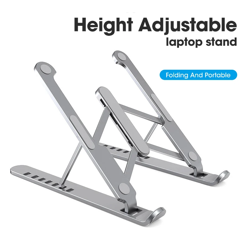 

Height Adjustable Laptop Stand Foldable Tablet Computer Support Notebook Holder for PC Portable Ordinateur Cooling Accessories