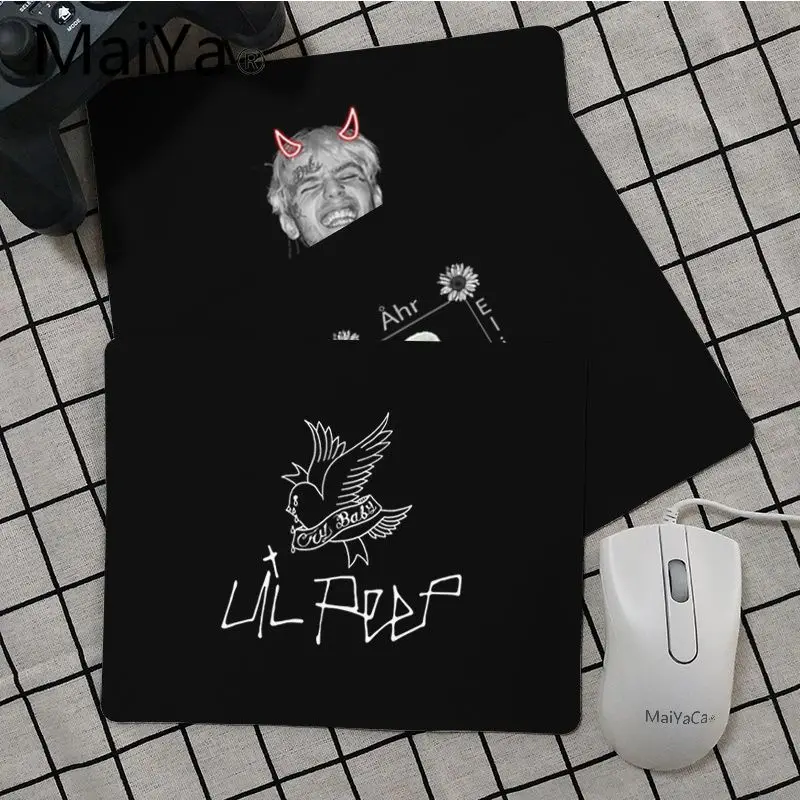 Maiya высокое качество рэпер Lil Peep индивидуальные коврики для мыши компьютерный