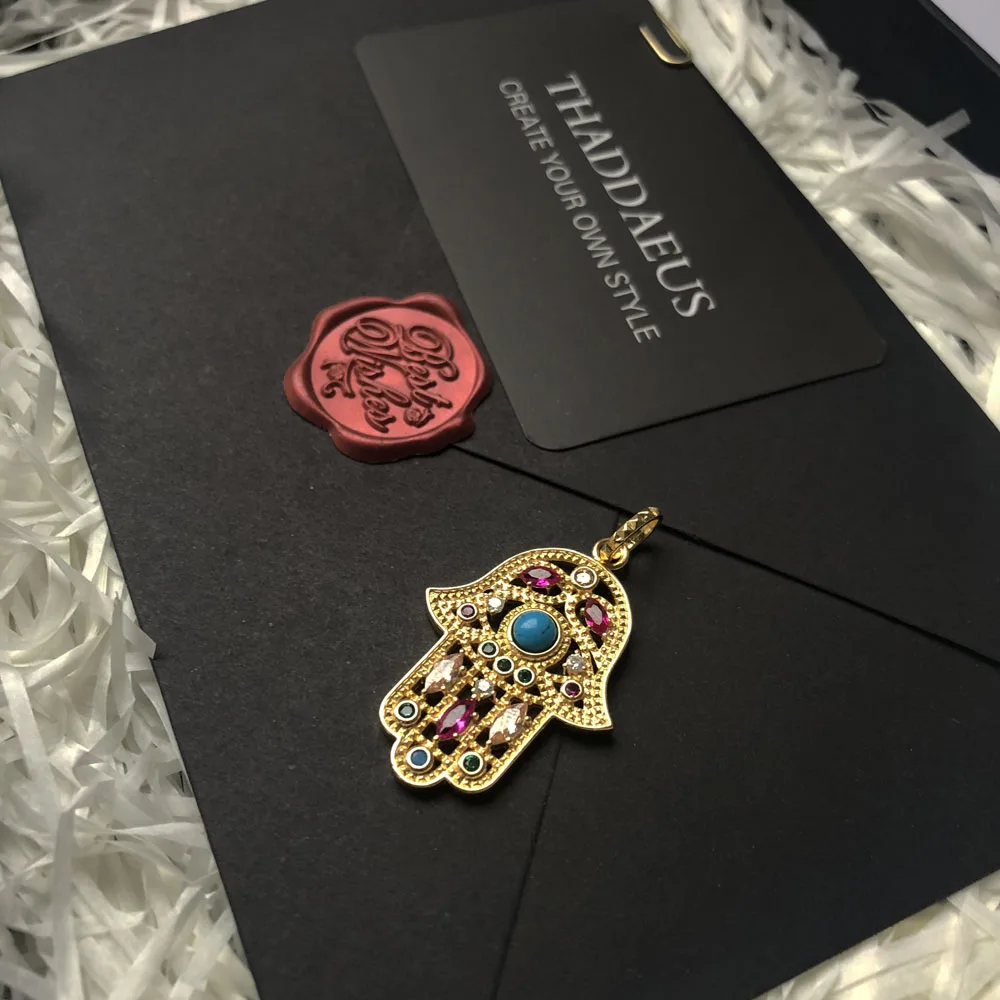 Кулон Рука Фатимы Ювелирное Украшение из серебра 2020 пробы в богемном стиле