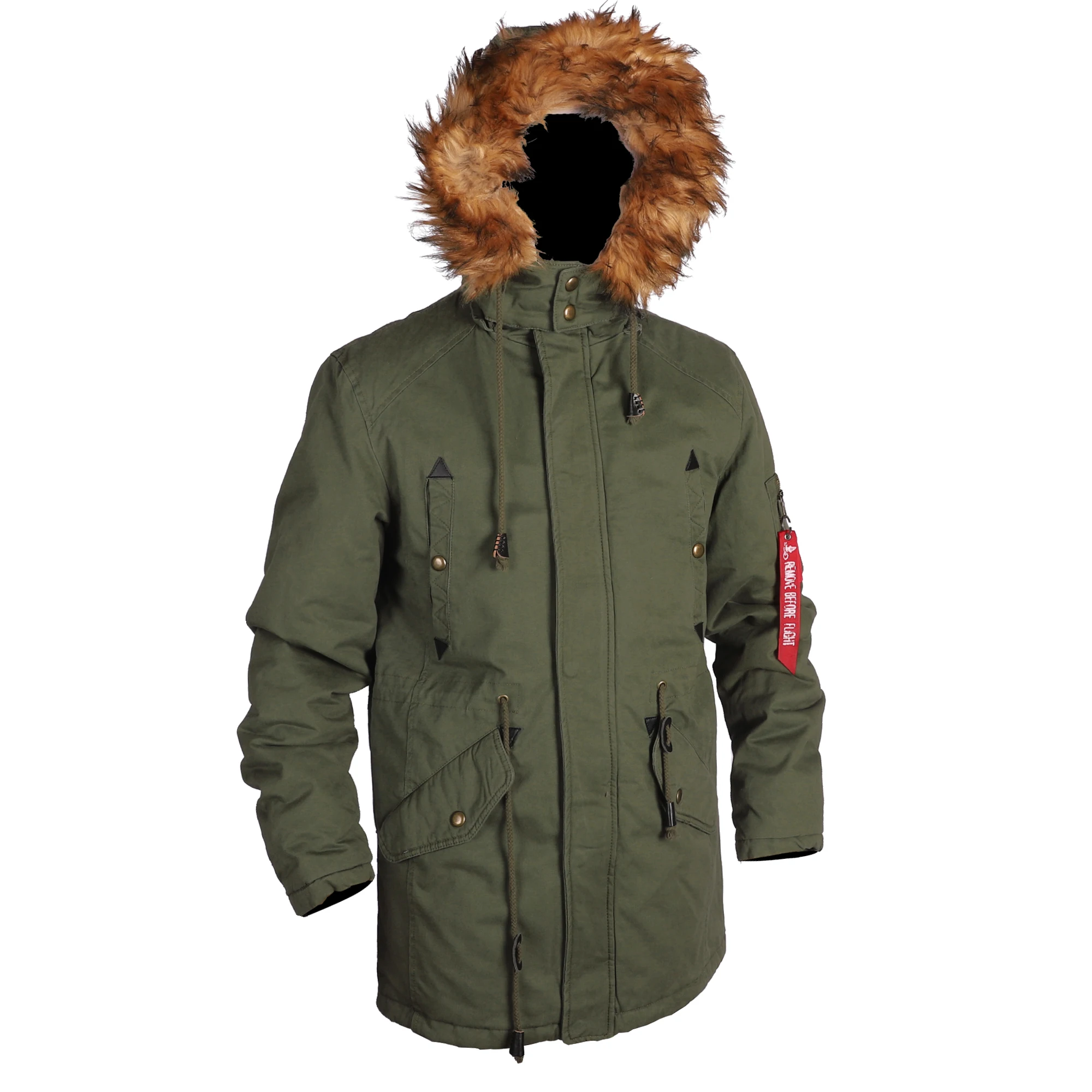 

Мужская длинная парка в стиле милитари ВВС N3b со съемным меховым капюшоном, зимняя толстая теплая верхняя одежда, пальто, 2020