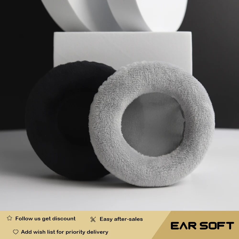 Earsoft Replacement Cushions for Samson SR850 Headphones Cushion Velvet Ear Pads Headset Cover Earmuff Sleeve