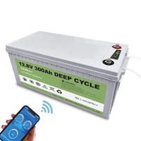 ups deep cycle rechargeable lithium iron phosphate batteries 12volt accu pack lifepo4 12v 300ah solar with app control