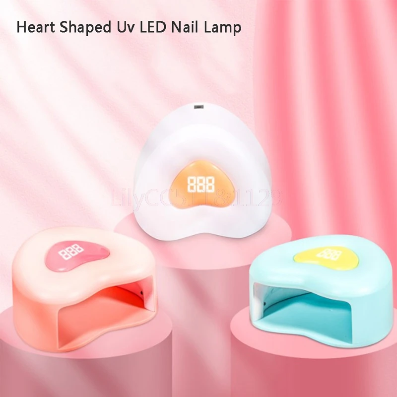 

180W UV Nail Light LED Heart Shape Lamp Nail Gel Polish Dryer Curing Nail Tool EU/US Plug