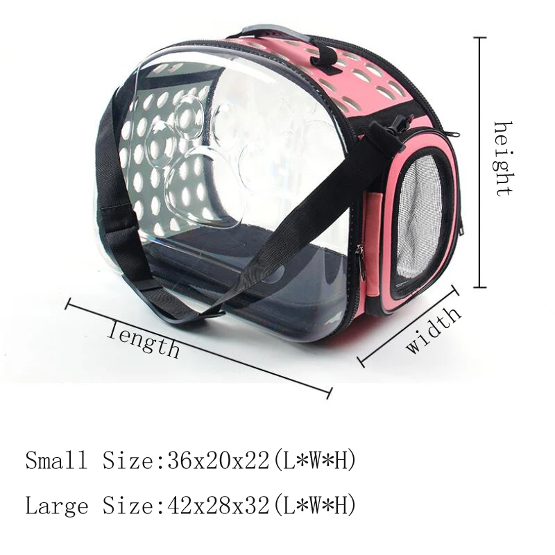 Воздухопроницаемая сумка для перевозки кошек портативный прозрачный рюкзак в