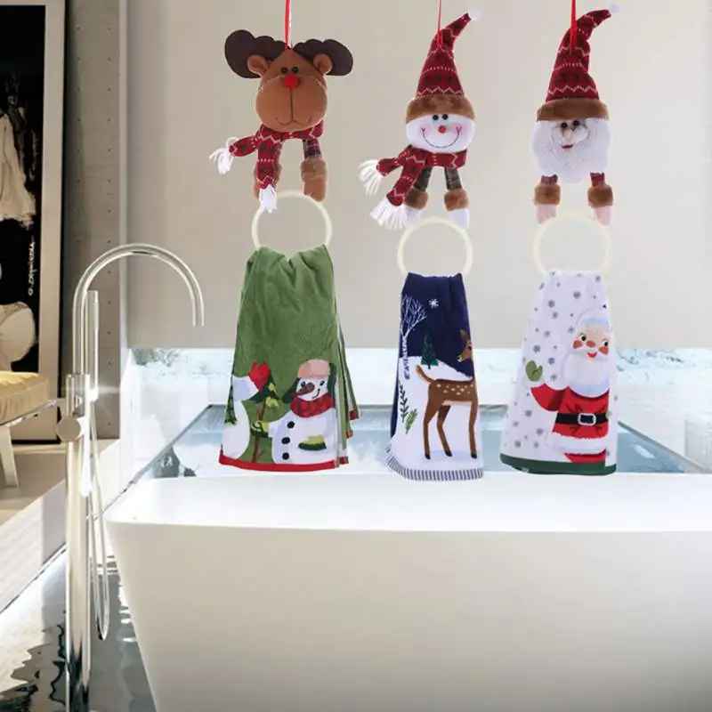 Рождественский Санта Клаус снеговик медведь кукла украшение кулоны игрушка на
