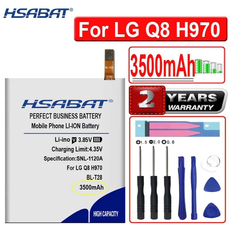 

HSABAT 3500mAh BL-T28 Battery for LG Q8 H970 EAC63361501 BULK
