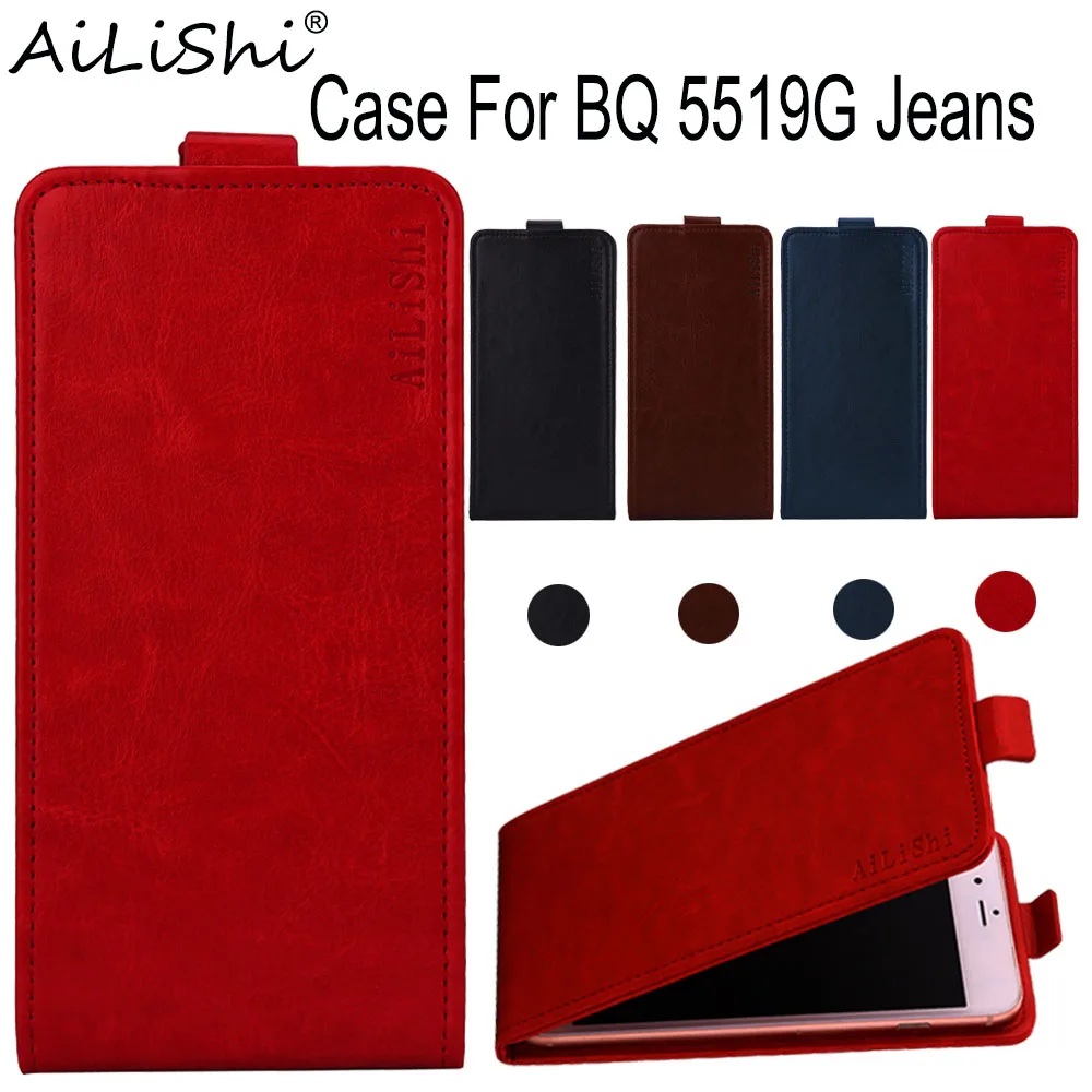 AiLiShi чехол для BQ 5519G джинсы роскошный флип-кейс высшего качества из искусственной
