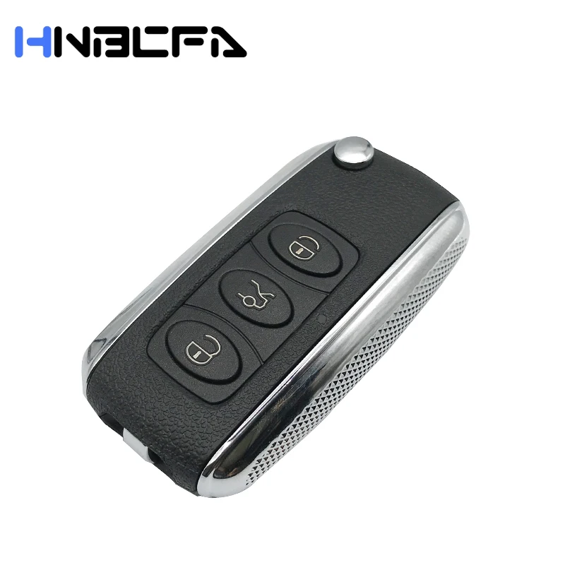 3 кнопки флип складной ключ чехол для Bentley Стиль дистанционный автомобиля в виде