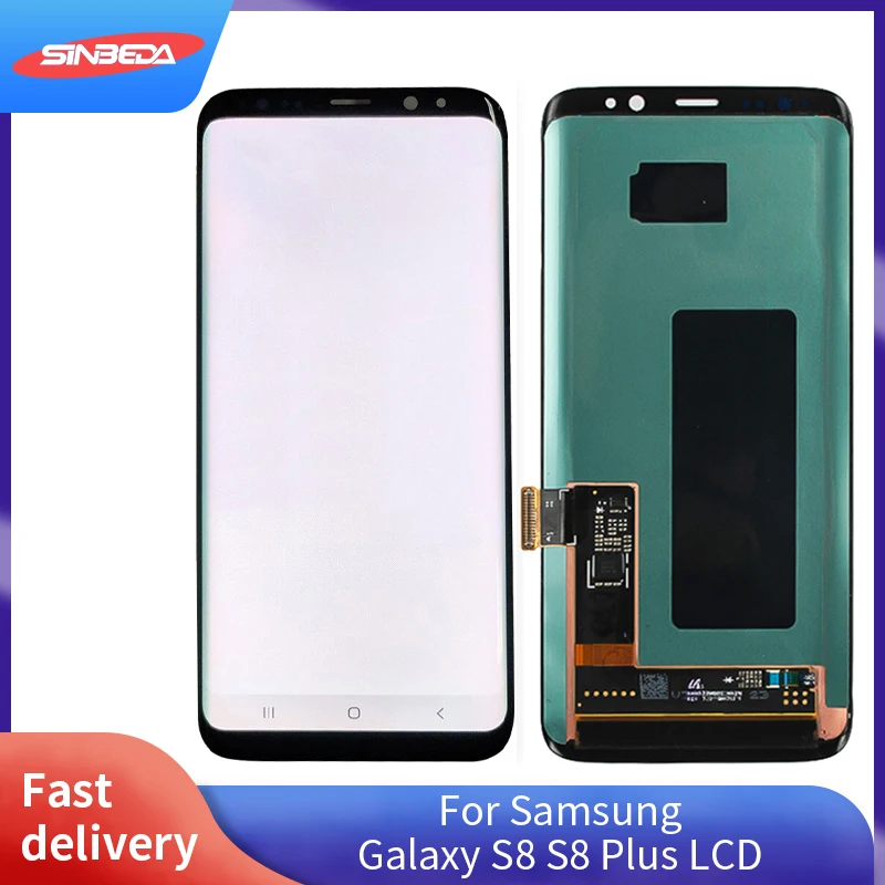 100% Tested AMOLED LCD For Samsung Galaxy S8 S8 Plus LCD Display Touch Screen Digitizer Assembly With medium Burn Shadow