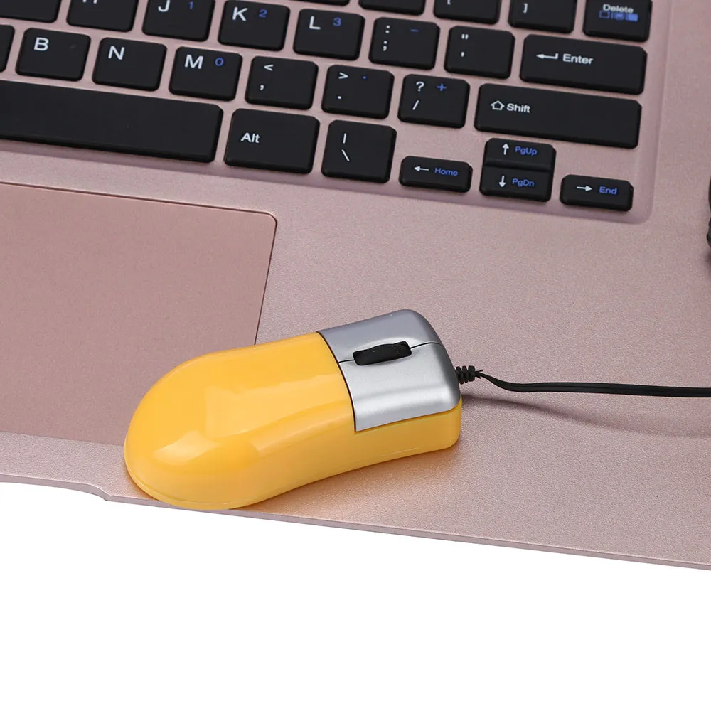 Мышь портативная Мини Выдвижная USB проводная мышь для ноутбука ПК мини-ноутбука