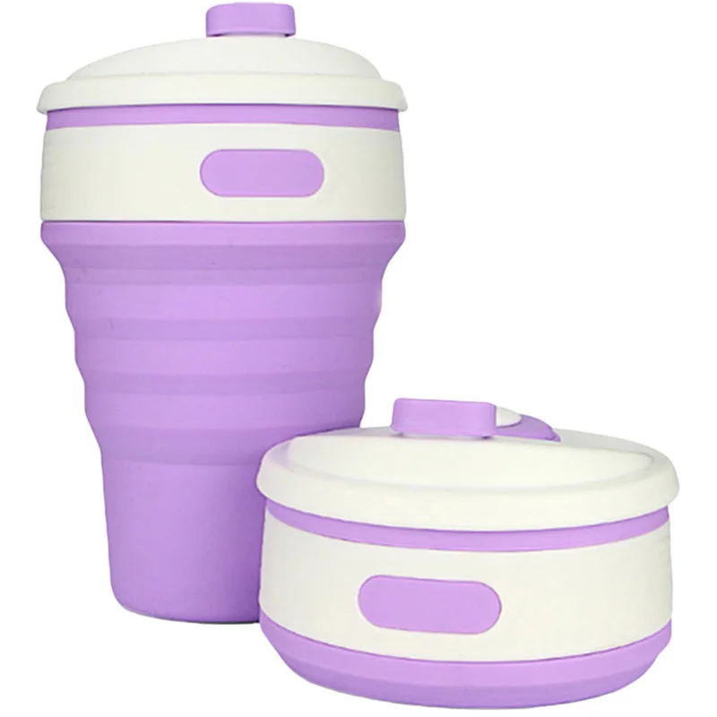 Кофейные кружки для путешествий Складная кофейная чашка с соломенными крышками