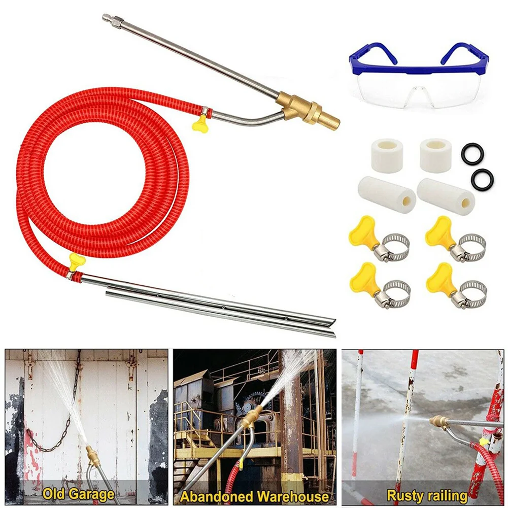 

Attachment Sandblasting Kit 5000PSI 14In Tube Ceramic Nozzles Accessories