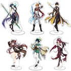 Популярная игра Genshin Impact Zhongli персонаж акриловая фигурка стенд модель пластина стол Декор Барбара милый стоячий знак отличные подарки