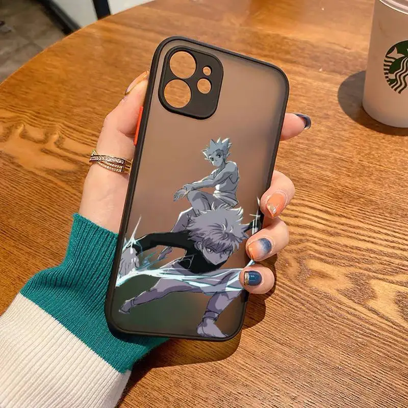 

Hunter x Hunter Phone Case matte transparent black For iPhone 7 8 x xs xr 11 12 pro plus mini max Clear Funda