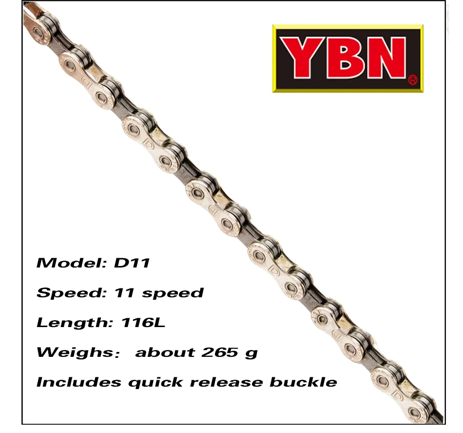 YBN X12L x10 x10sl x9sl x11sl велосипедная цепь 9 10 11s Золотой горный шоссейный велосипед sram SHIMANO 116 Длина велосипедная цепь