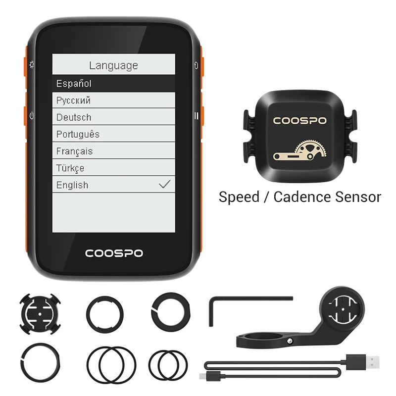 Велосипедный компьютер CooSpo BC200 2 4 дюйма Bluetooth 5 0 ANT + Водонепроницаемый Спидометр