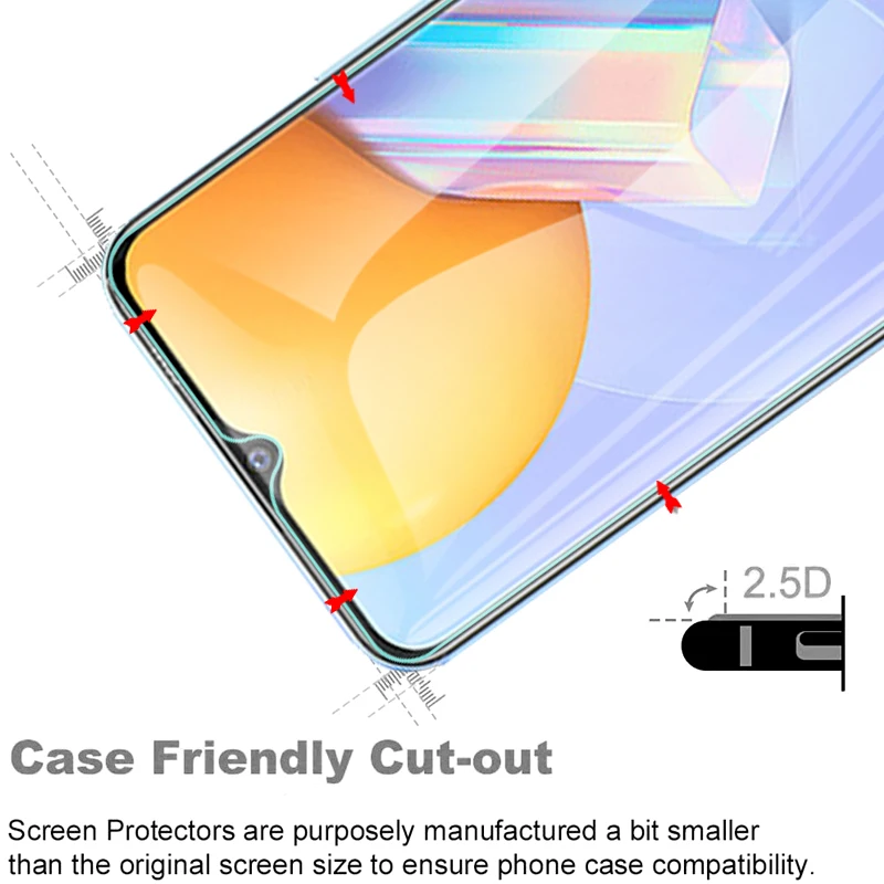 2pcs protective glass for vivo y 11 12 20 31 91c v20 pro se v17 y11 y11s y12 y17 y20 y20i y31 y91c screen protector cover film free global shipping