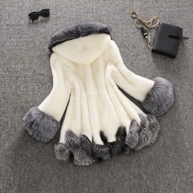 Норковая шуба из искусственного меха 2020 Зимняя Толстая куртка женская верхняя