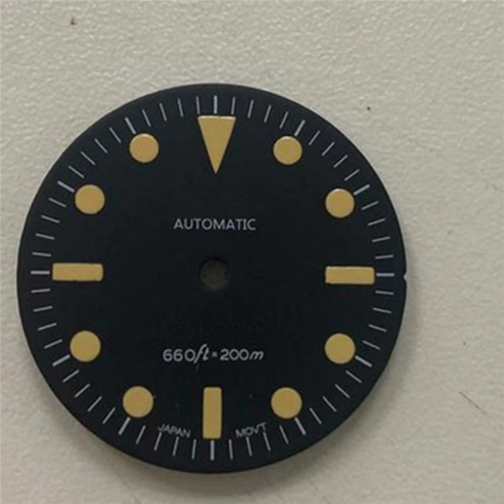 28.5MM Green Luminous Watch Dial S Logo for NH35 NH36 Automatic Movement Repair Part | Наручные часы