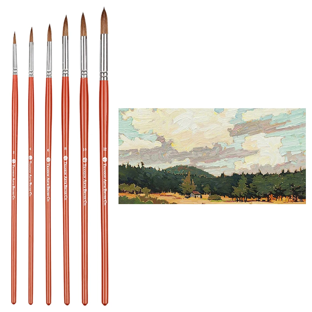 

6 шт набор кистей для масло Акварельная картины художника товары для рукоделия инструмент