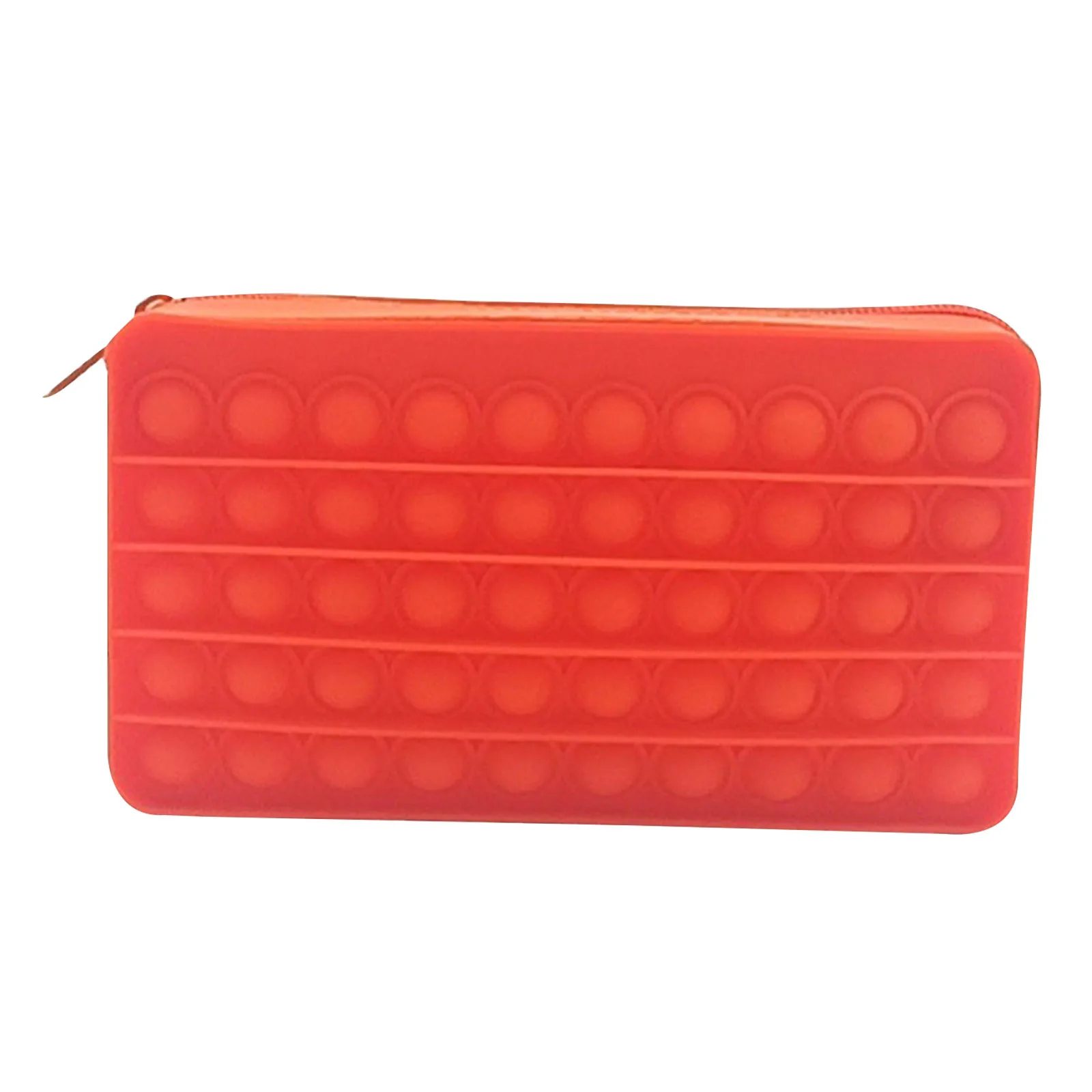 Monedero de silicona con burbujas, bolsa estacionaria Simple con hoyuelos, sensorial Popper, caja de l&aacute;pices de Poppet, juguetes antiestr&eacute;s, Popper-4