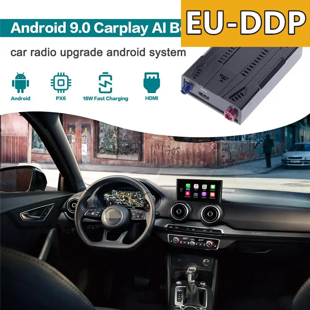 

128GB Carplay Ai Box Car Radio Upgrade Android Auto For Audi Q2 2017 2018 2019 2020 Stereo Smart Multimedia Player WIfi