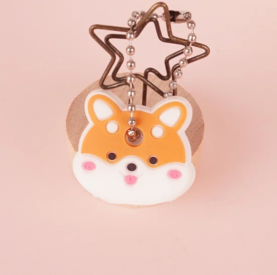 Силиконовый брелок-чехол для ключей с кошкой или собакой