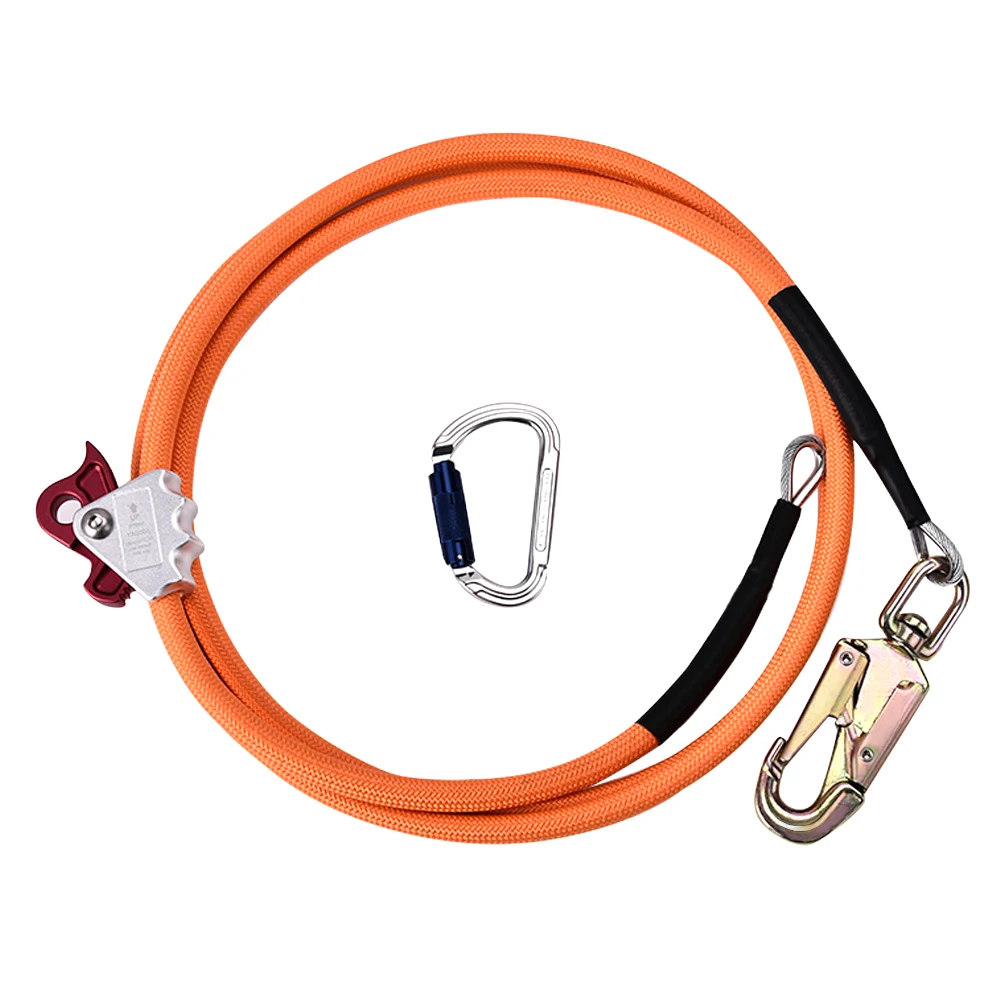 2 4 м стальной проволочный сердечник с тройным замком карабин регулируемый ремень